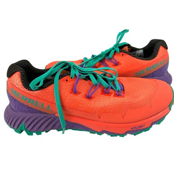 Merrell Womens Sz 8 Agility Peak Flex 3  Vibram Trail Running Shoes Colorful - Picture 3 of 12